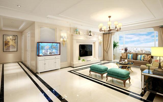 为何客厅流行铺大理石砖?看图说话